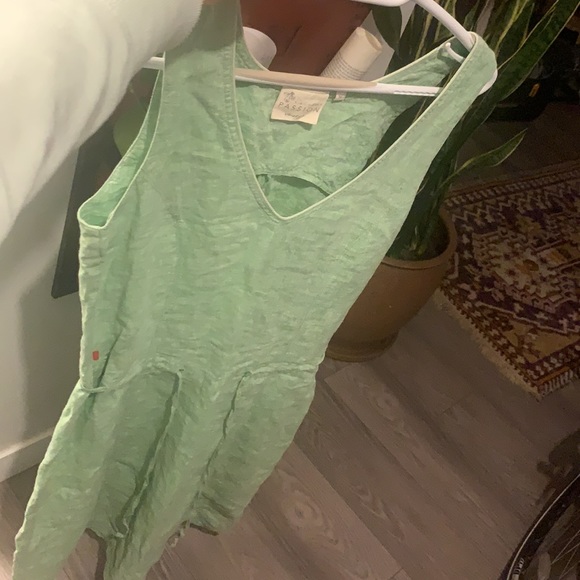 Beautiful green 100% linen summer dress ! - Picture 3 of 3
